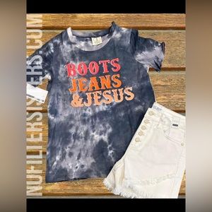 Boots Jeans and Jesus tee